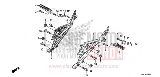 MARCHEPIED SELLE TANDEM NC750DE de 2014